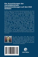 Die Auswirkungen der vierteljährlichen Gewinnmeldungen auf den BSE SENSEX