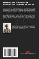 Modeling and simulation of batteries in a photovoltaic system