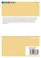 Will high performance work practices always improve organisational performance?