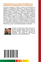 RESPOSTA DA CULTURA DO PIMENTO A DIFERENTES DENSIDAD DE PLANTAÇÃO