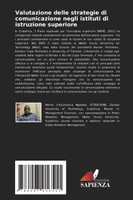 Valutazione delle strategie di comunicazione negli istituti di istruzione superiore