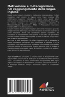 Motivazione e metacognizione nel raggiungimento della lingua inglese