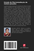 Estudo da fitorremediação de metais pesados