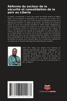 Réforme du secteur de la sécurité et consolidation de la paix au Liberia