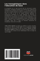 Les transgéniques dans l'éducation de base