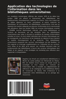 Application des technologies de l'information dans les bibliothèques universitaires