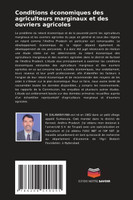 Conditions économiques des agriculteurs marginaux et des ouvriers agricoles