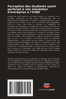 Perception des étudiants ayant participé à une simulation d'entreprise à l'USBE