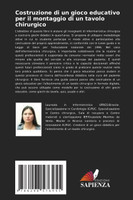 Costruzione di un gioco educativo per il montaggio di un tavolo chirurgico