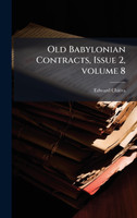 Old Babylonian Contracts, Issue 2, volume 8