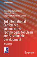 3rd International Conference on Innovative Technologies for Clean and Sustainable Development by Deepankar Kumar Ashish (Paperback)
