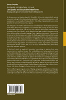 Land Quality and Sustainable Urban Forms by Ilaria Tombolini (Paperback)