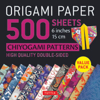 Origami Paper 500 sheets Chiyogami Patterns 6" 15cm