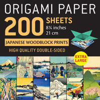 Origami Paper 200 sheets Japanese Woodblock Prints 8 1/4"
