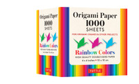 Origami Paper 1000 Sheets Rainbow Colors