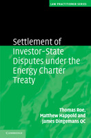 Settlement of Investment Disputes under the Energy Charter Treaty