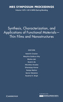 Synthesis, Characterization, and Applications of Functional Materials - Thin Films and Nanostructures