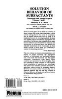 Surfactants in Solution