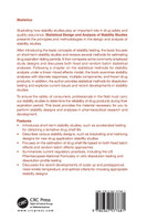 Statistical Design and  Analysis of Stability Studies