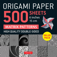 Origami Paper 500 sheets Matrix Patterns 6" (15 cm)