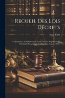Recueil Des Lois Décrets