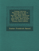 Catalogi Librorum Manuscriptorum