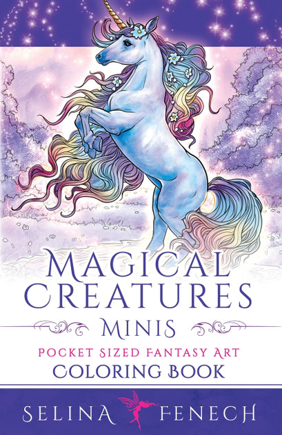 Magical Creatures Minis - Pocket Sized Fantasy Art Coloring Book Magical Creatures Minis - Pocket Sized Fantasy Art Coloring Book