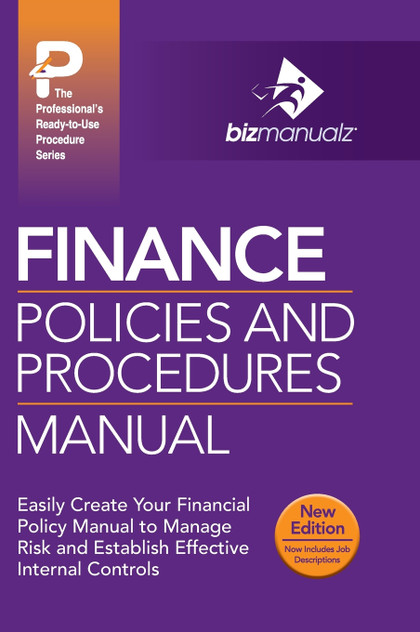 Finance Policies and Procedures Manual Finance Policies and Procedures Manual