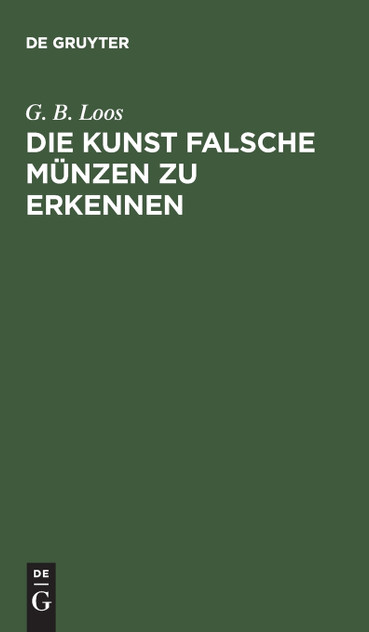 Die Kunst falsche Münzen zu erkennen Die Kunst falsche Münzen zu erkennen