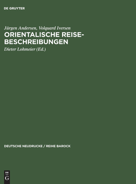 Orientalische Reise-Beschreibungen