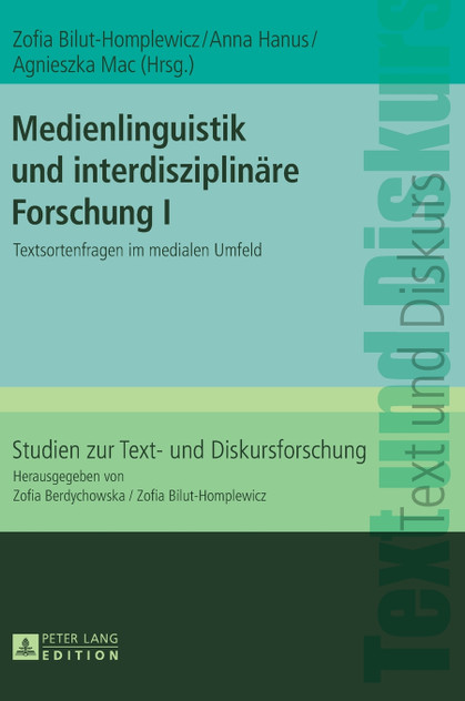 Medienlinguistik und interdisziplinaere Forschung I Medienlinguistik und interdisziplinaere Forschung I