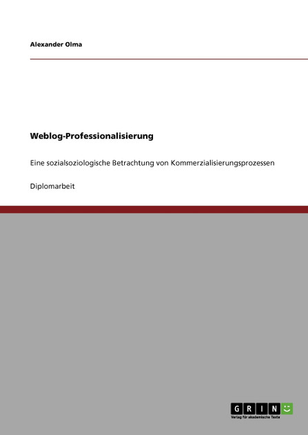 Weblog-Professionalisierung Weblog-Professionalisierung
