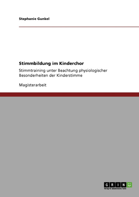 Stimmbildung im Kinderchor