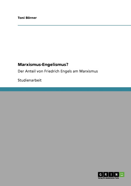 Marxismus-Engelismus?