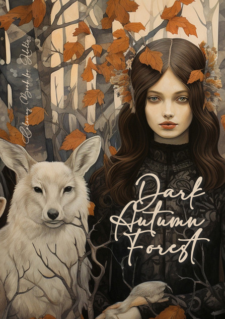 Dark Autumn Forest Coloring Book for Adults Dark Autumn Forest Coloring Book for Adults