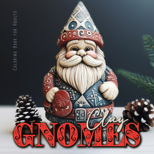 Clay Gnomes Coloring Book for Adults Clay Gnomes Coloring Book for Adults