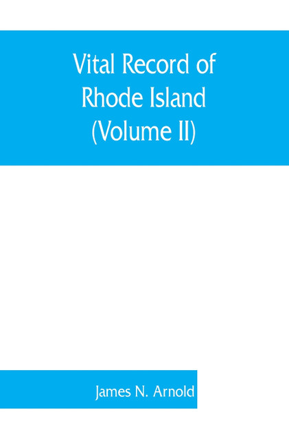 Vital record of Rhode Island