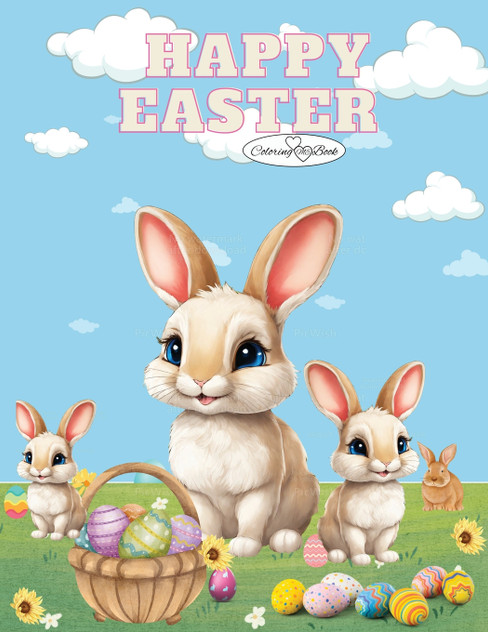 Happy Easter Coloring Book For Kids Happy Easter Coloring Book For Kids