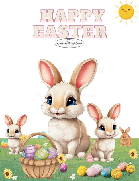 Happy Easter Coloring Book Happy Easter Coloring Book