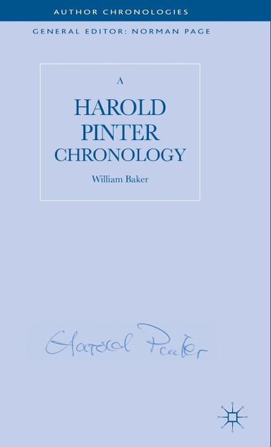 A Harold Pinter Chronology