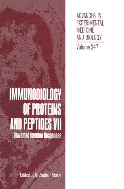 Immunobiology of Proteins and Peptides VII Immunobiology of Proteins and Peptides VII