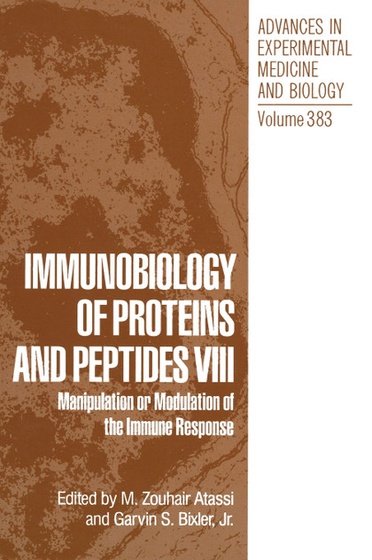 Immunobiology of Proteins and Peptides VIII Immunobiology of Proteins and Peptides VIII