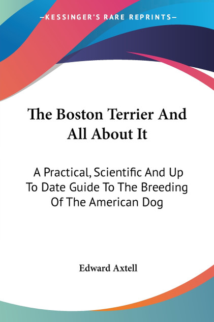 The Boston Terrier And All About It The Boston Terrier And All About It