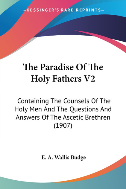 The Paradise Of The Holy Fathers V2 The Paradise Of The Holy Fathers V2