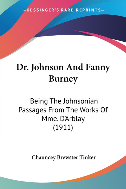 Dr. Johnson And Fanny Burney Dr. Johnson And Fanny Burney