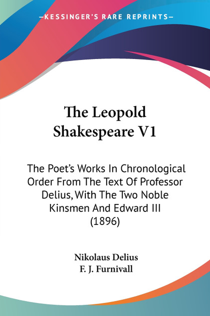 The Leopold Shakespeare V1 The Leopold Shakespeare V1