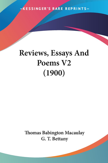 Reviews, Essays And Poems V2 (1900) Reviews, Essays And Poems V2 (1900)