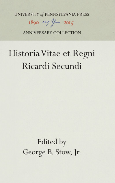 Historia Vitae et Regni Ricardi Secundi