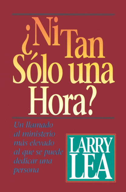¿Ni tan sólo una hora? ¿Ni tan sólo una hora?