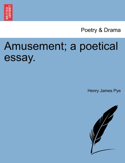 Amusement; a poetical essay. Amusement; a poetical essay.
